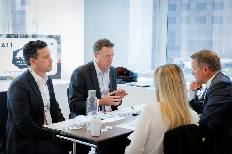 Investors meeting a mining company team at 121 New York